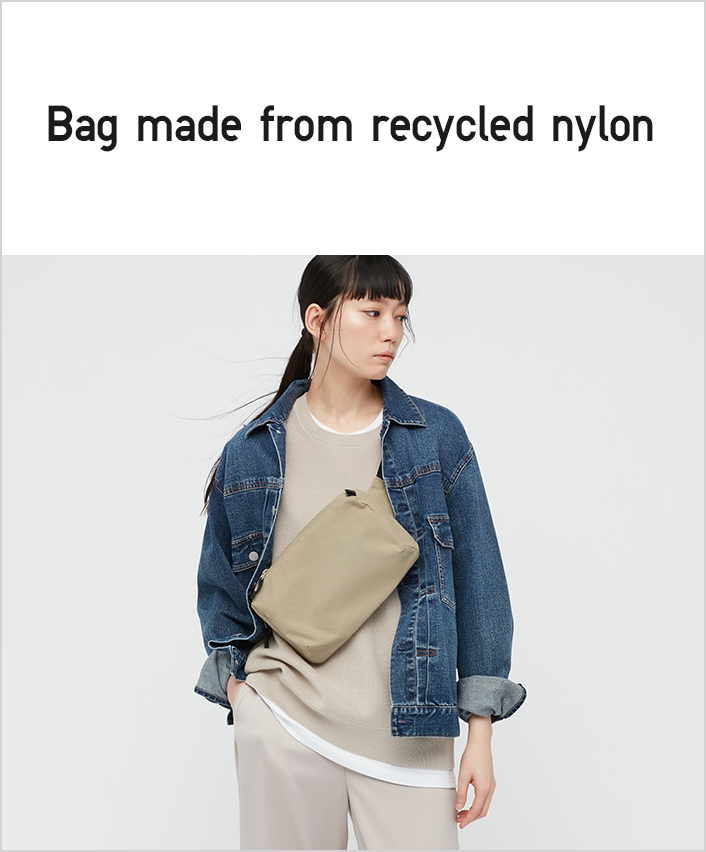 Bag made from recycled nylon