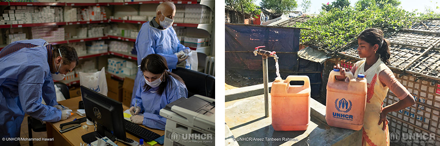 Improving access to health, water, and hygiene services in refugee camps