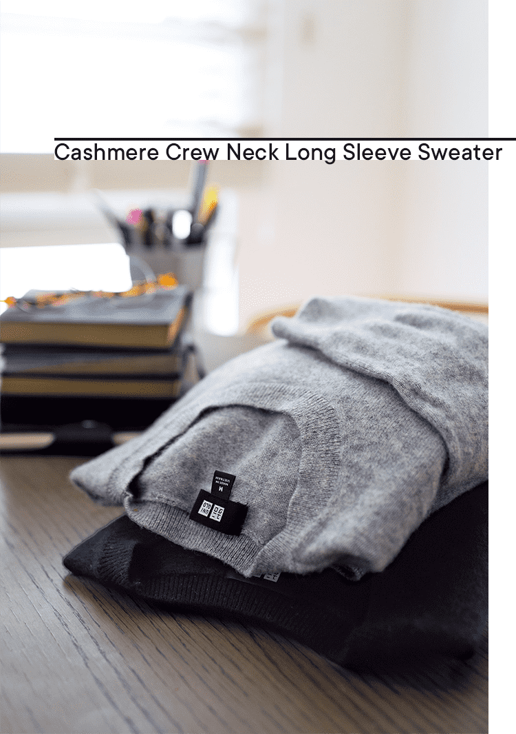 Cashmere Crew Neck Long Sleeve Sweater