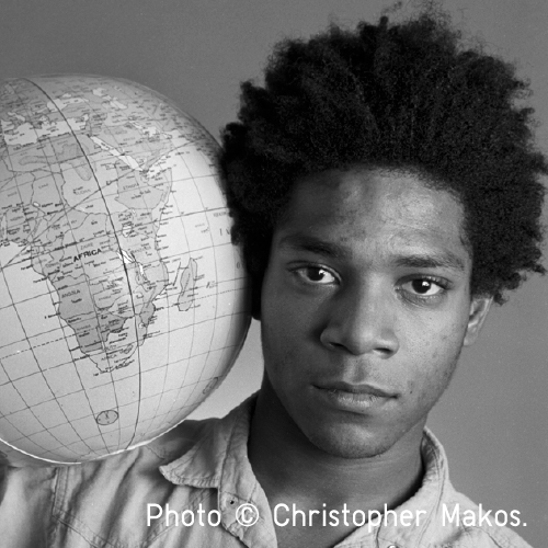 Basquiat + Christopher Makos (photographer)