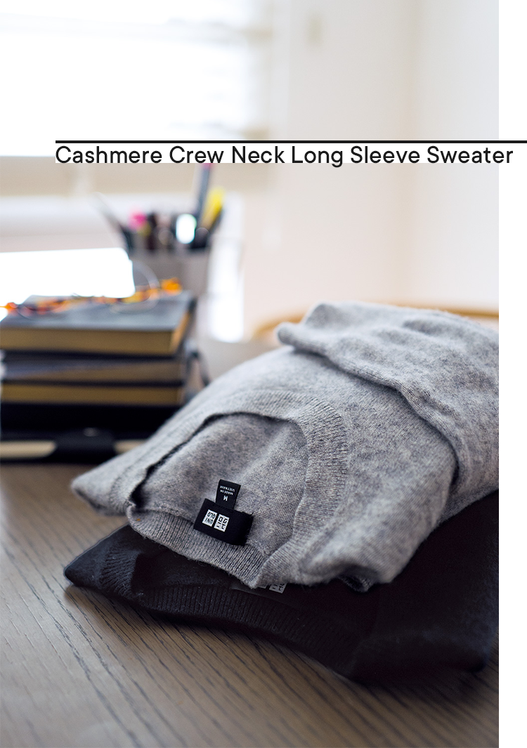 Cashmere Crew Neck Long Sleeve Sweater