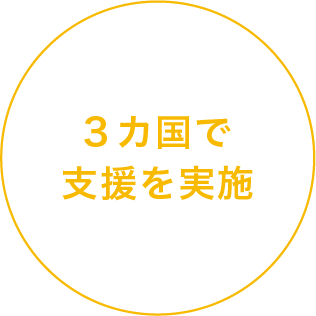 3カ国で支援を実施