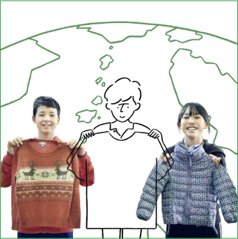 “THE POWER OF CLOTHING” SCHOOL PROJECT “届けよう、服のチカラ”プロジェクト [REUSE]